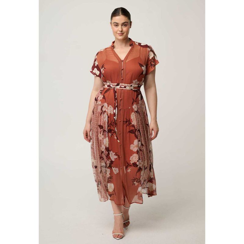 OnceWas Perla Sheer Print Dress image number 3